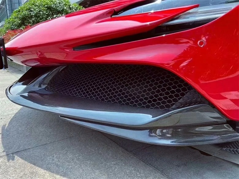High Quality Fast Delivery Whole Sale Price Dry Carbon Fiber OEM Front Lip Body Kits for  SF90